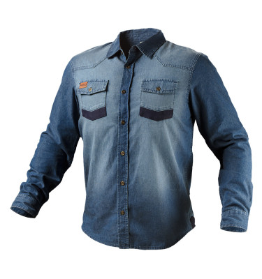 DENIM work shirt, size M...